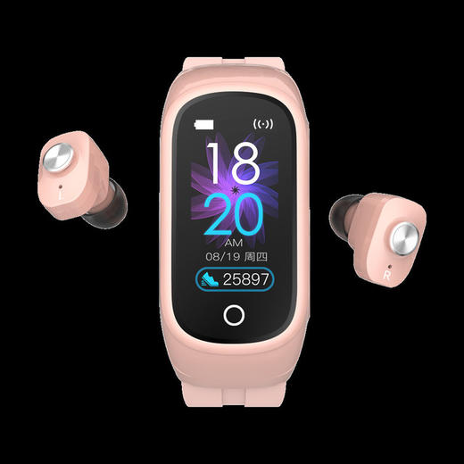 。【智能手表】N8蓝牙耳机智能手环手表TWS音乐播放心率监测运动手表 商品图3
