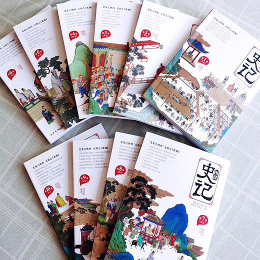 【6-15岁】《图说史记》全10册 | 中小学生课外阅读书籍 赠史记墙书 写给孩子的白  话史记彩图版 商品图3