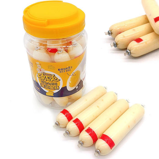 破耳兔 Poruby 韩国进口芝士爆浆鱼肠深海鳕鱼肠鱼肉火腿肠儿童健康即食营养休闲零食 奶酪味250g 商品图2