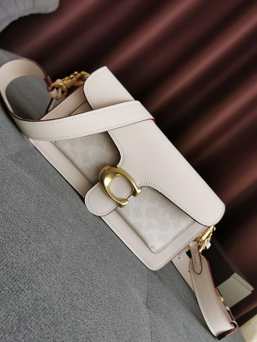 coach tabby蔻驰酒神包-白色老花 商品图0