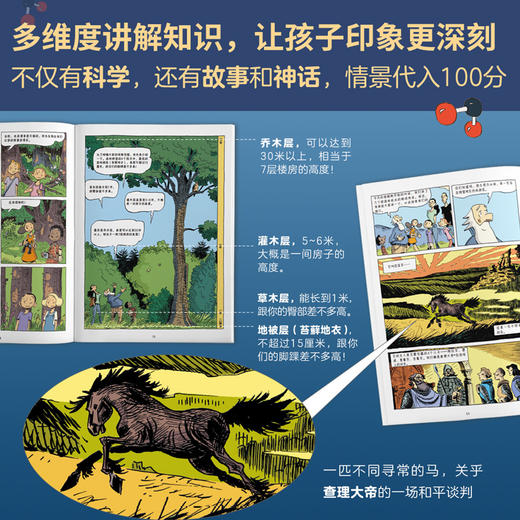 给孩子的科学漫画 听于贝尔讲海洋 森林 多样性玩转科学百科全书儿童书籍6/7/8/9/10岁 一二三年级科学书科普绘本阅读 商品图2