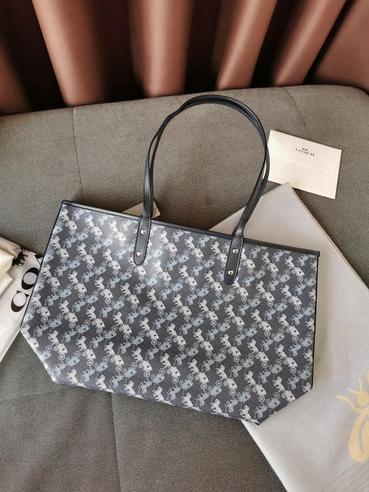 coach tote马车蓝色托特包 商品图1