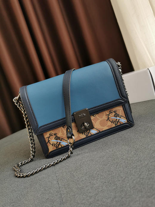 蔻驰涂鸦哈顿包-蓝色 商品图0