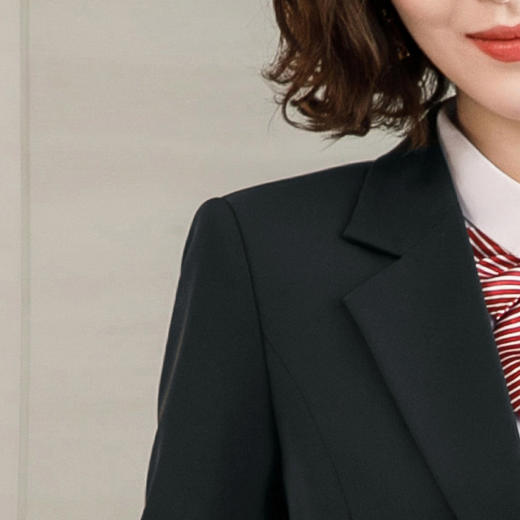 【上衣+裤子】罗蒙西服套装女士时尚修身显瘦商务通勤职业西装女 商品图11