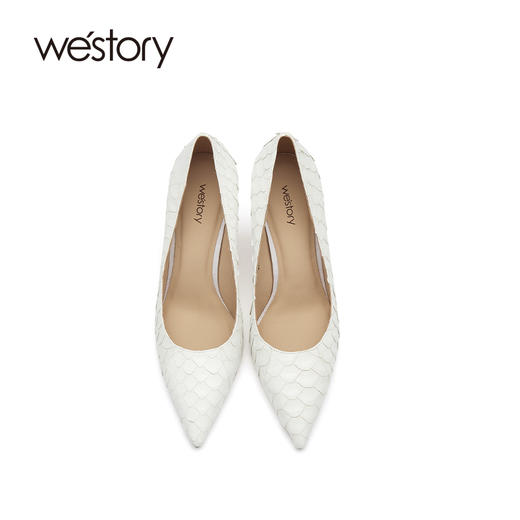 westory尖头细跟高跟鞋女新款宴会婚鞋新娘鞋52651 商品图3