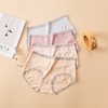 【两条盒装】女士兰精莫代尔蕾丝边净色撞色经典彩纱内裤2877/2873/2890 商品缩略图6