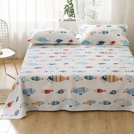 【山东老粗布床单】单件单人双人被单帆布麻布三件套秋冬加厚床上用品居家布艺 商品图3