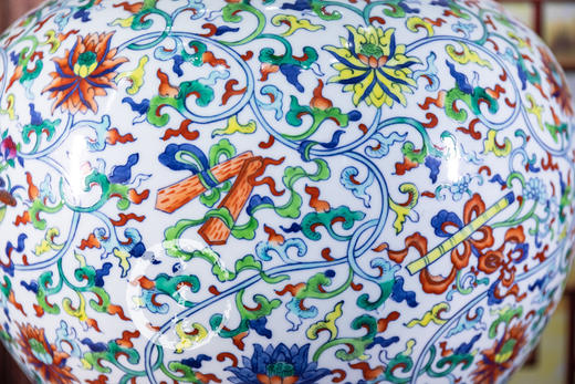 占剑文：青花斗彩暗八仙天球 商品图5