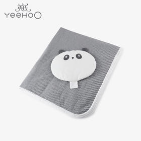 英氏新生婴儿被子枕头2件套男女宝床品熊猫被枕套装YEBZJ01002A01