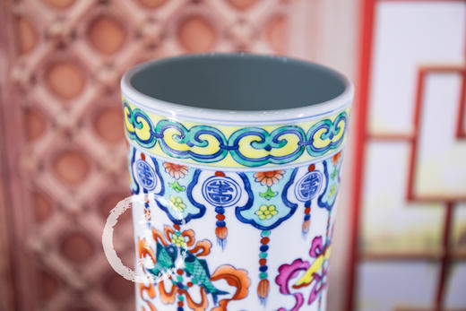 占剑文：青花斗彩暗八仙天球 商品图2