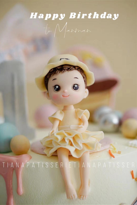 六寸翻糖小女孩 商品图1