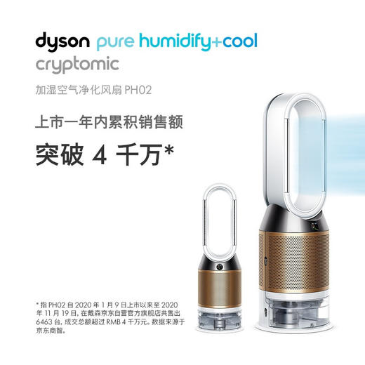 戴森Dyson 净化加湿器 PH02 多功能空气净化加湿器 无雾加湿 除菌除甲醛 商品图2