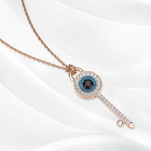 swarovski施华洛世奇个性恶魔之眼钥匙项链锁骨链5437517