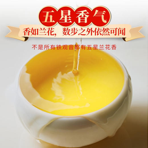 传奇会茶叶 特级清香型无农残安溪铁观音 五星经典特级兰花香铁观音500g礼盒装 商品图2