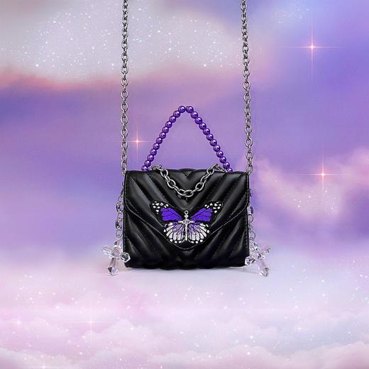 noidentity 原创设计小众辣妹y2k少女可爱蝴蝶珍珠手提斜挎两用包 商品图0