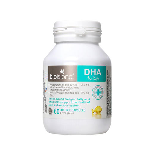 Bio island 佰澳朗德 婴幼儿 DHA 海藻油 60粒 商品图0