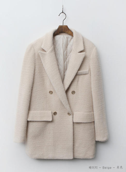 MORETHANBETTER    下雪的Qui缝金色花呢夹克JPY带授权招加盟代理 商品图1