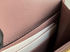 格纹拼皮革斜背包-粉紫 商品缩略图8