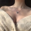noidentity温柔精致天然宝石蝴蝶锁骨毛衣链冬日百搭圣诞限定项链 商品缩略图2