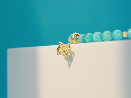 【六芒星的祝福】 天然亚马逊天河石 商品图1