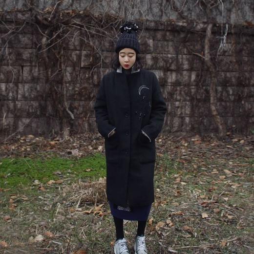 bangs  亮片色羊毛长外套JPY带授权招加盟代理 商品图0