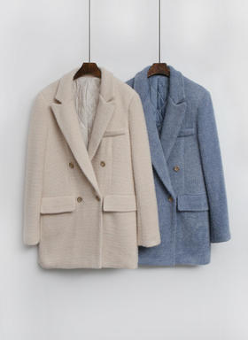 MORETHANBETTER    下雪的Qui缝金色花呢夹克JPY带授权招加盟代理