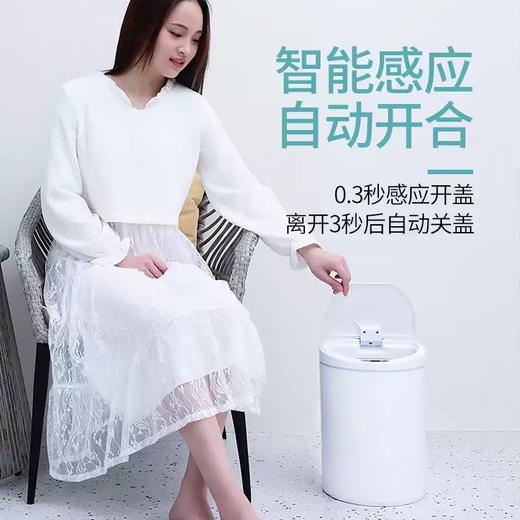 ninestars纳仕达智能感应垃圾桶 电子自动垃圾桶 家用厨房卧室 8L充电电池款 商品图0
