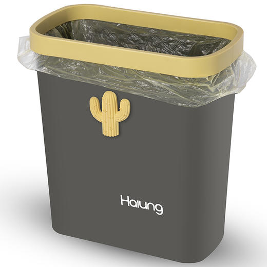 焕龙多彩垃圾桶（压圈）HL5017家用厨房客厅卫生间 商品图3