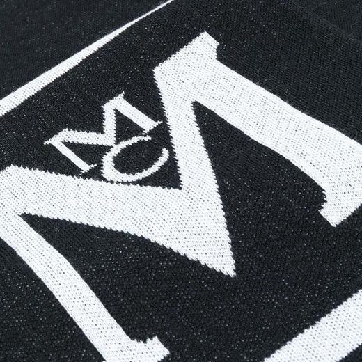 MCM 男女同款秋冬新品保暖黑色羊毛混纺长流苏围巾丝巾 MEFAAMM05-13190161 商品图3