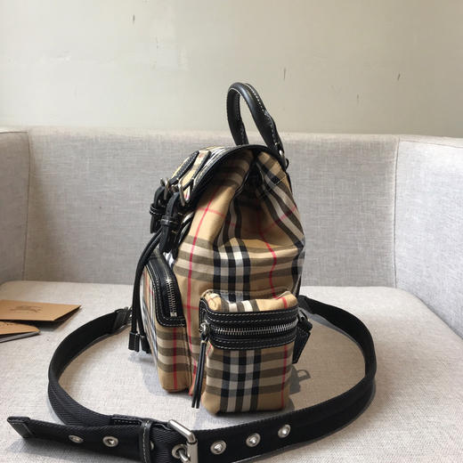 B家女士小号格子双肩背包 8773 商品图6