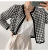 blisssalon      格纹羊毛外套开衫JPY带授权招加盟代理 商品缩略图3