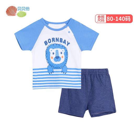 贝贝怡男童短洋气舒适薄款两件套套装212T2281
 商品图12