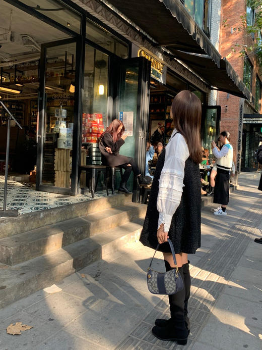 coach swinger麻将包腋下包-蓝色/酒红 商品图7