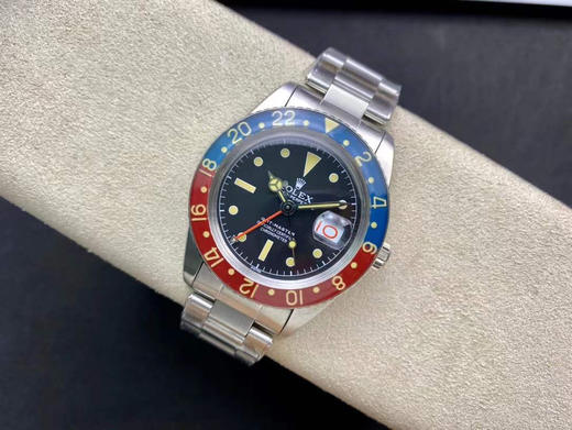 SN 劳力士 复古格林尼治型II系列腕表(可乐圈)（复古钉带-亚克力玻璃，2836机 40毫米） 商品图12