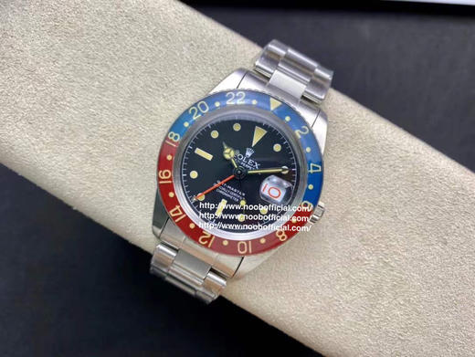 SN 劳力士 复古格林尼治型II系列腕表(可乐圈)（复古钉带-亚克力玻璃，2836机 40毫米） 商品图6