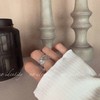 高级感天使小众设计手工刻字冷淡风开口ins潮复古可调节简约戒指 商品缩略图2