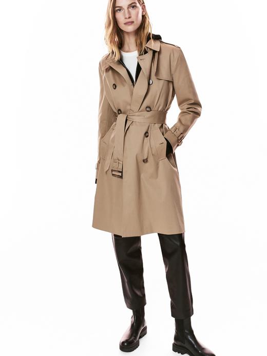 massimodutti皮带细节全棉风衣JPY带授权招加盟代理 商品图1