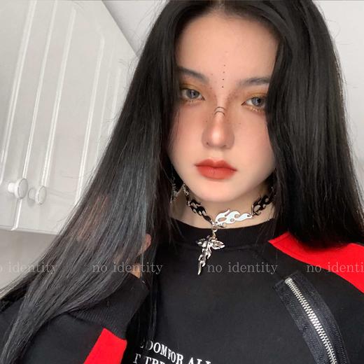 no identity 独立设计火焰十字架酷炫欧美街头夸张防过敏项链女 商品图4