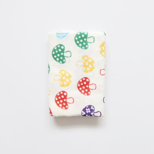 HUJI祤集小方巾插画棉纱印花 商品图0