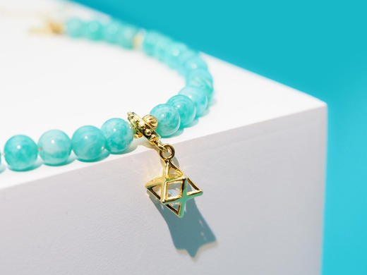 【六芒星的祝福】 天然亚马逊天河石 商品图2