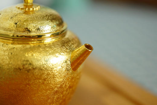 蓝珀小金壶 纯银鎏24K金 特价 商品图3