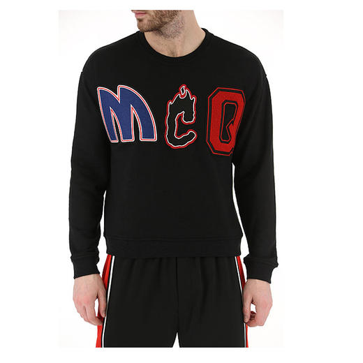 MCQ 麦昆 男士卫衣 黑色 彩色字母 472273 RMJ16 1000 商品图1