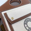 Burberr棕色pocket包log圆款 商品缩略图4