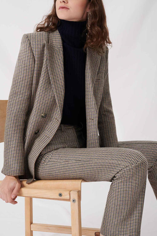 maje 格纹夹克JPY带授权招加盟代理 商品图0