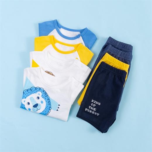 贝贝怡男童短洋气舒适薄款两件套套装212T2281
 商品图1