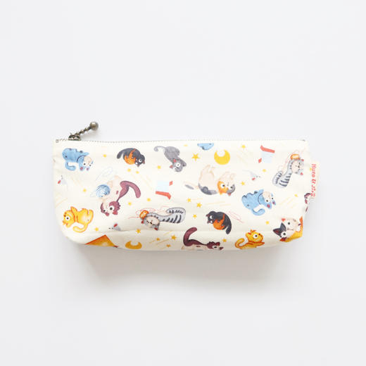 HUJI祤集笔袋插画淘气小猫 商品图0