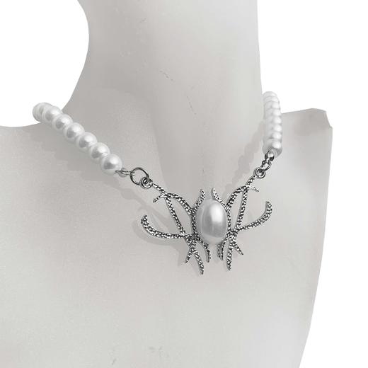 noidentity原创独立设计异型未来感珍珠秋冬造型锁骨链情侣项链男 商品图3