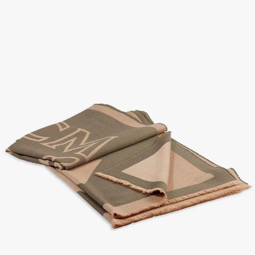 MCM 女士秋冬新品保暖经典Logo羊毛披肩围巾  MEFAAMM03-JH001 商品图2