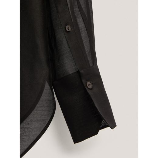 massimodutti棉/真丝欧根纱衬衫和肩垫JPY带授权招加盟代理 商品图3