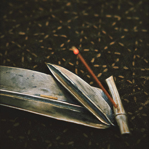 银制竹叶香插 商品图2